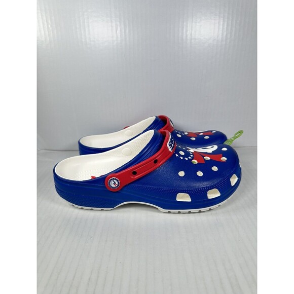 Crocs Other - Crocs NBA Philadelphia 76ers Classic Clogs Mens Size 12 208901-100 BRAND NEW